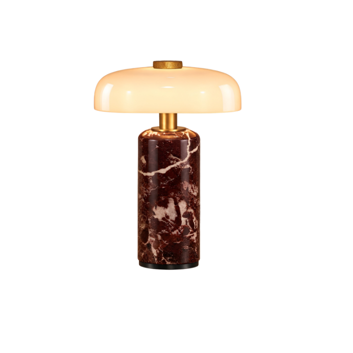 The Alder Cordless Marble Nightstand Lamp