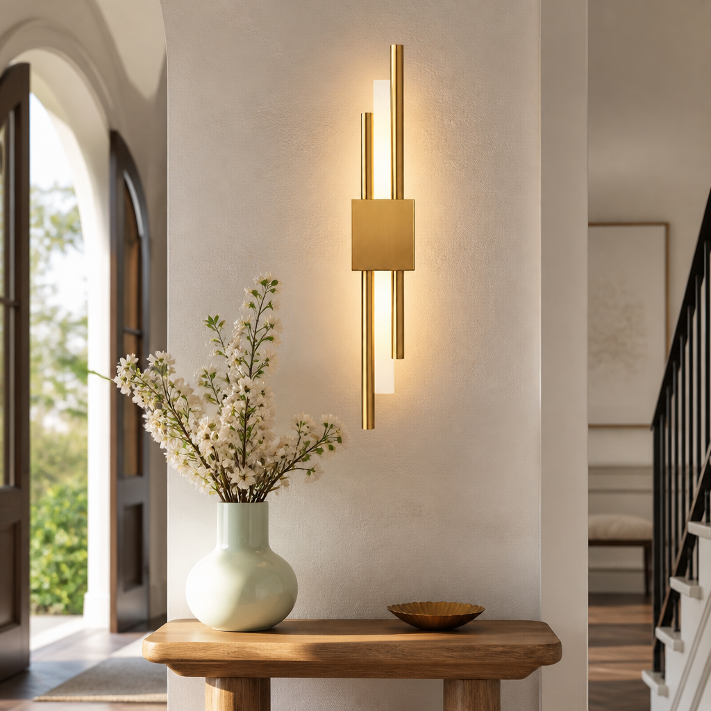 The Aldrin Gold Bar Wall Sconce