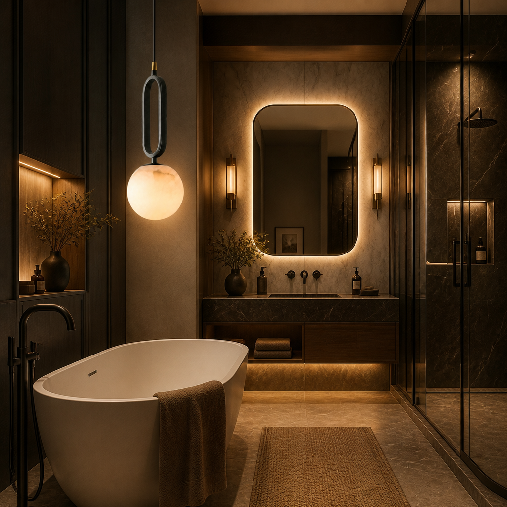The Orion Marble Pendant Light