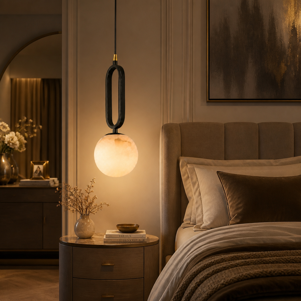 The Orion Marble Pendant Light