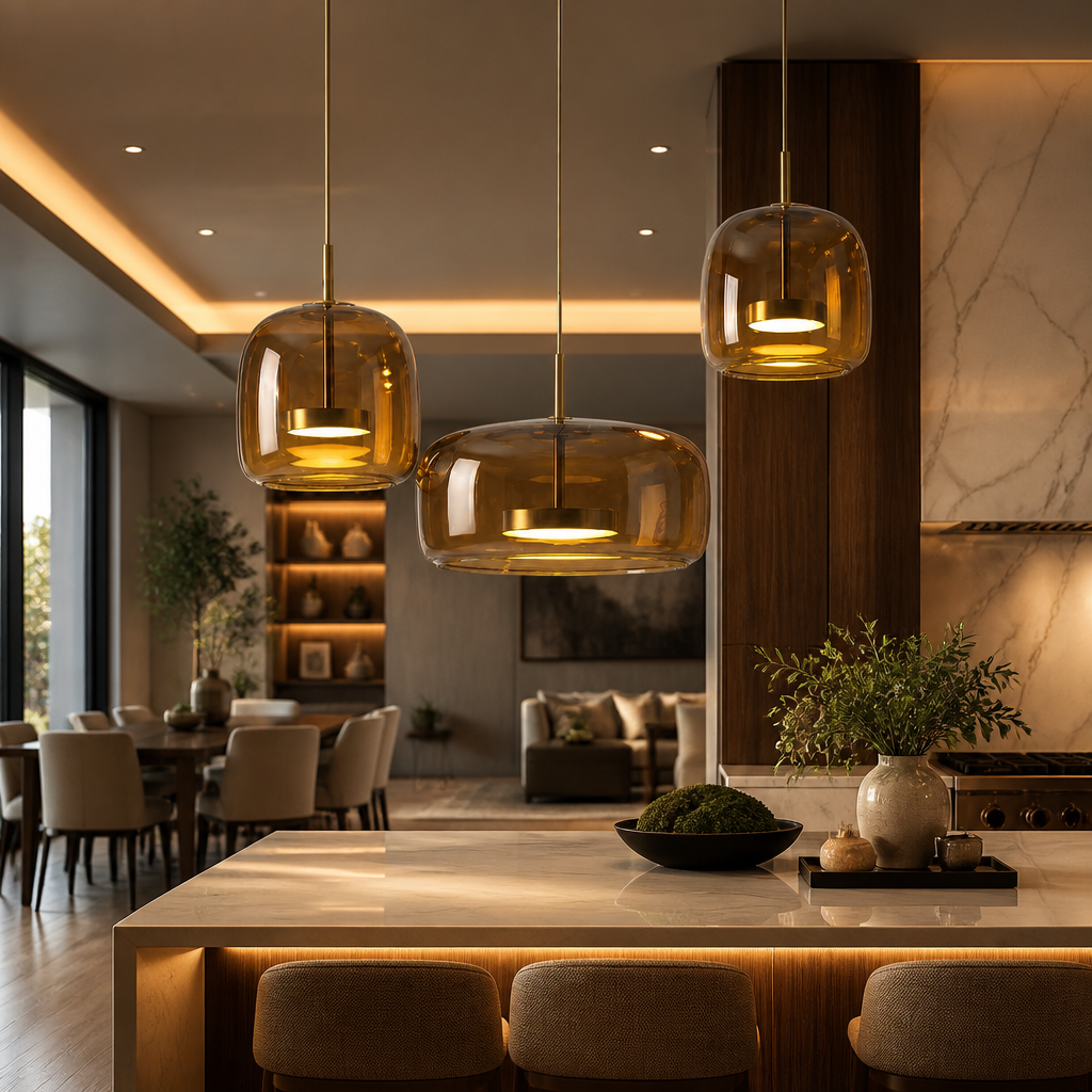Oakhaven Modern Glass Pendant Light