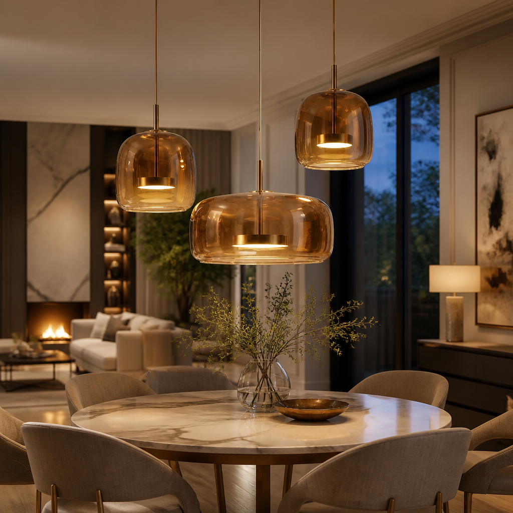 Oakhaven Modern Glass Pendant Light