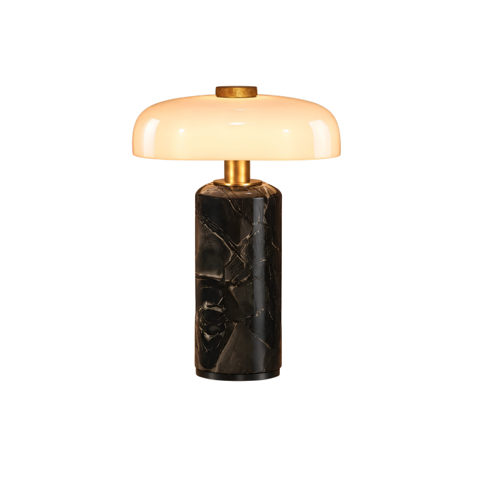 The Alder Cordless Marble Nightstand Lamp