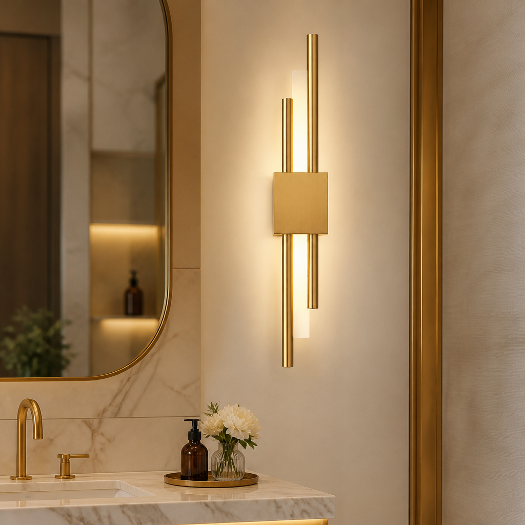 The Aldrin Gold Bar Wall Sconce