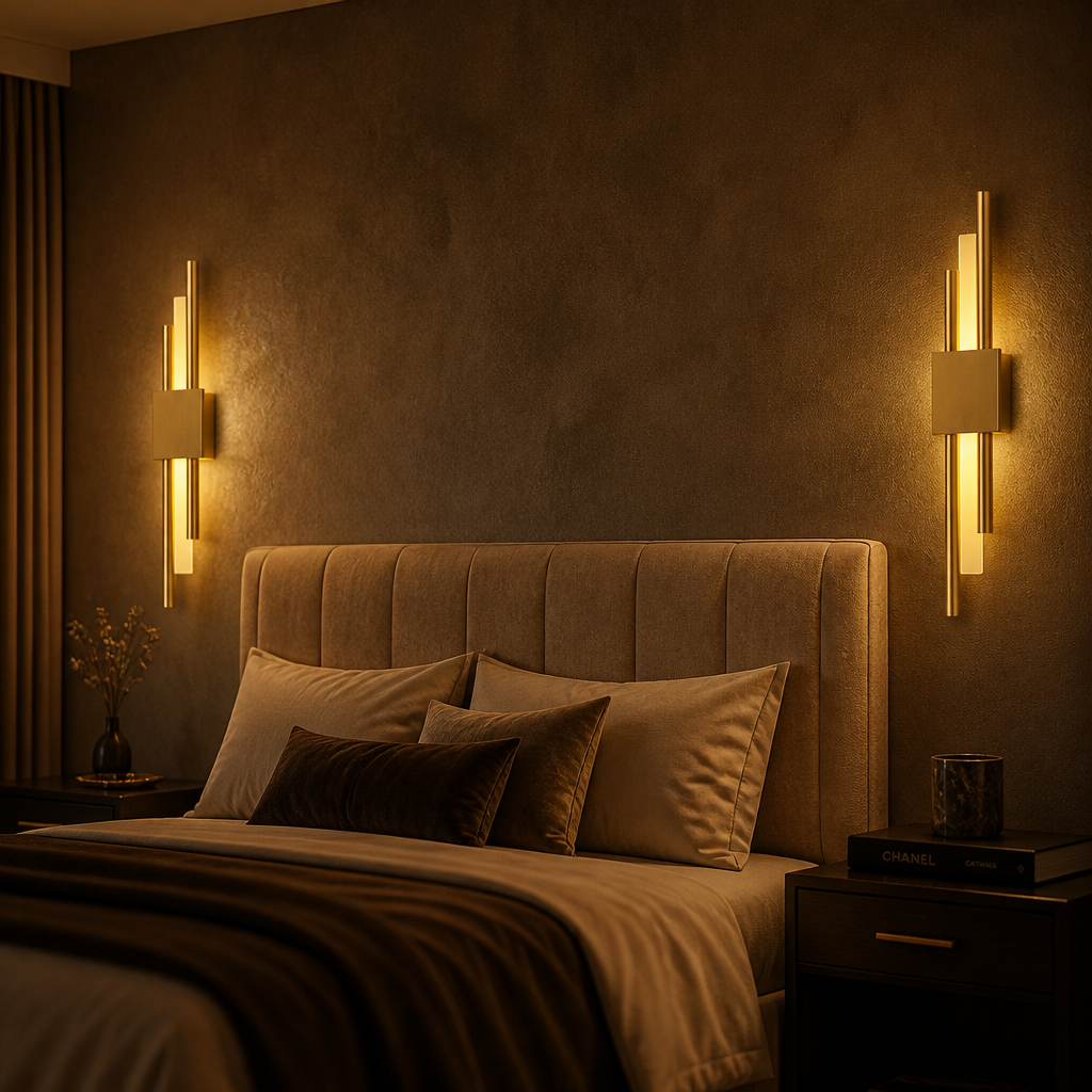 The Aldrin Gold Bar Wall Sconce