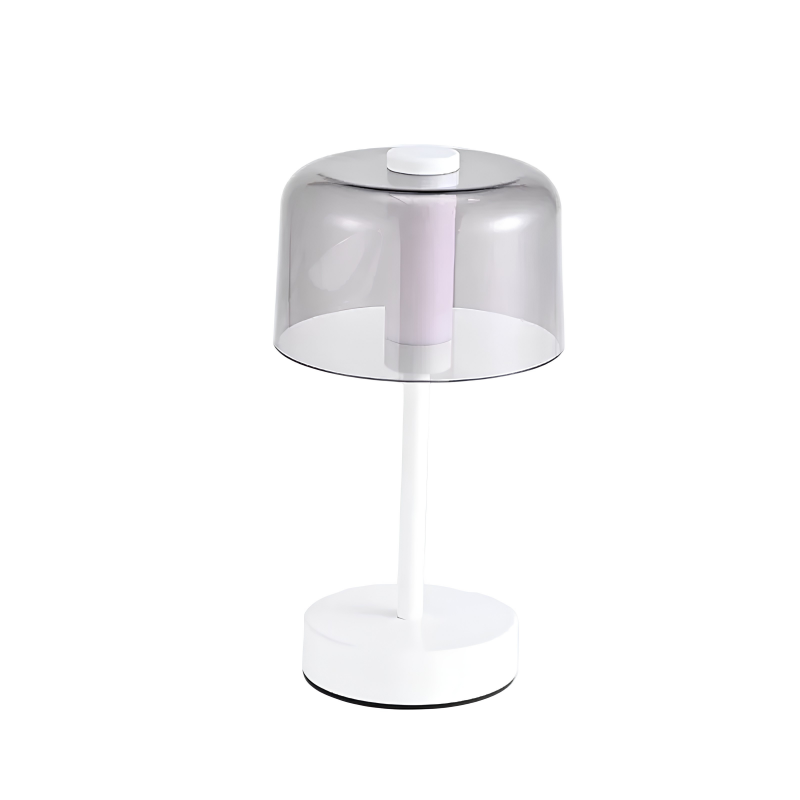 The Luxe Transparent Shade Rechargeable Table Lamp