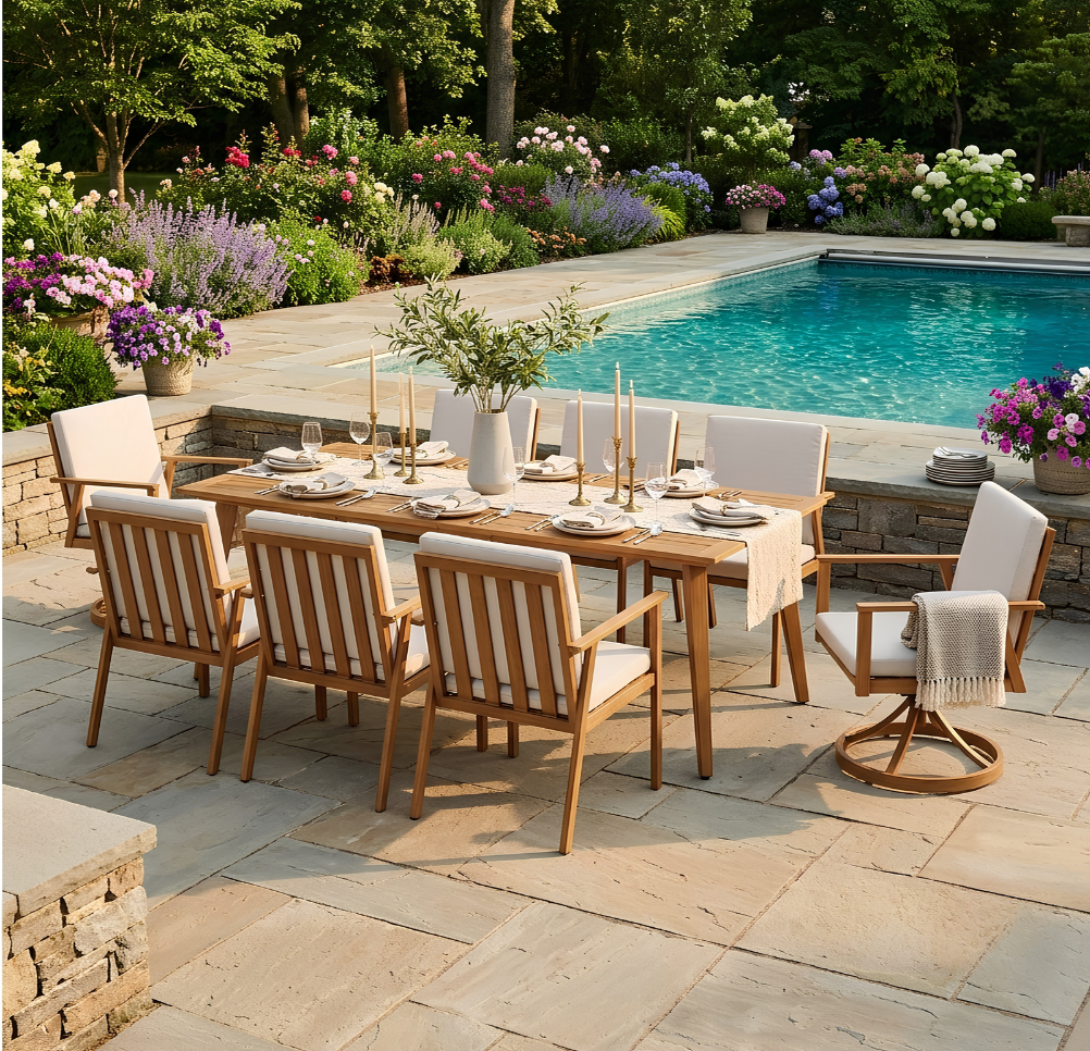 Everett Rectangular Outdoor Dining Set
