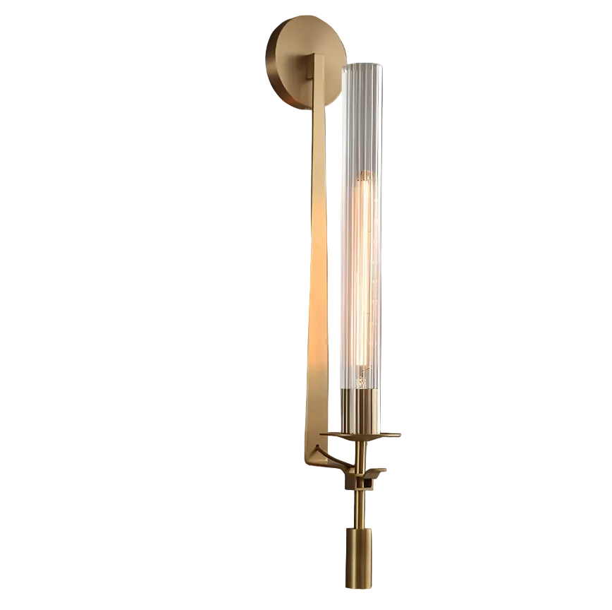 The Riverdale Modern Gold Lamp Sconce