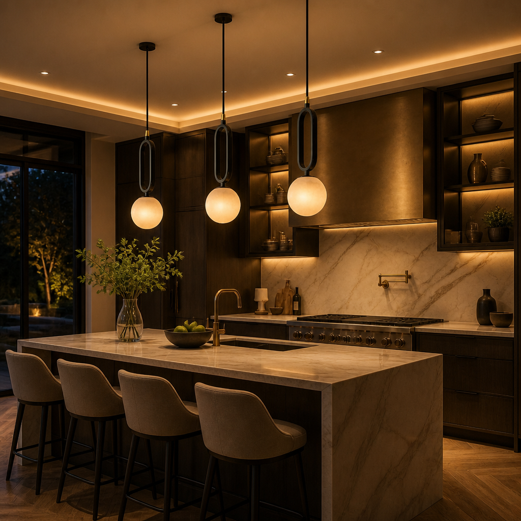 The Orion Marble Pendant Light
