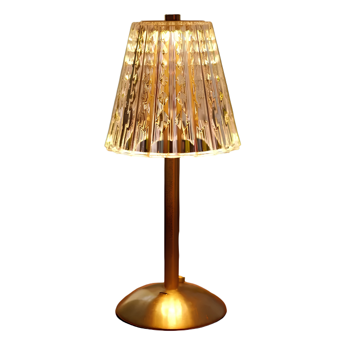 The Genevieve Faceted Crystal Table Lamp
