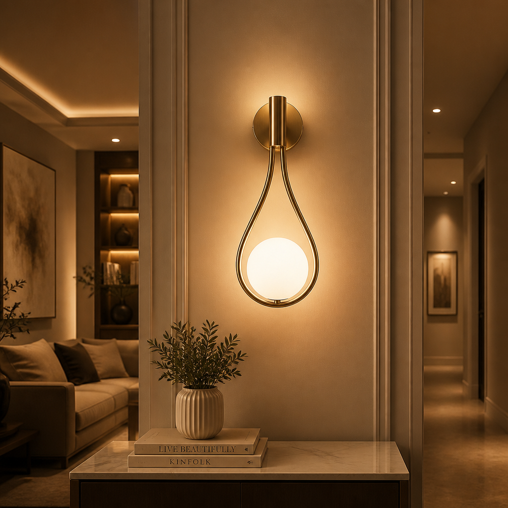 The Seraphina Modern Teardrop Wall Sconce
