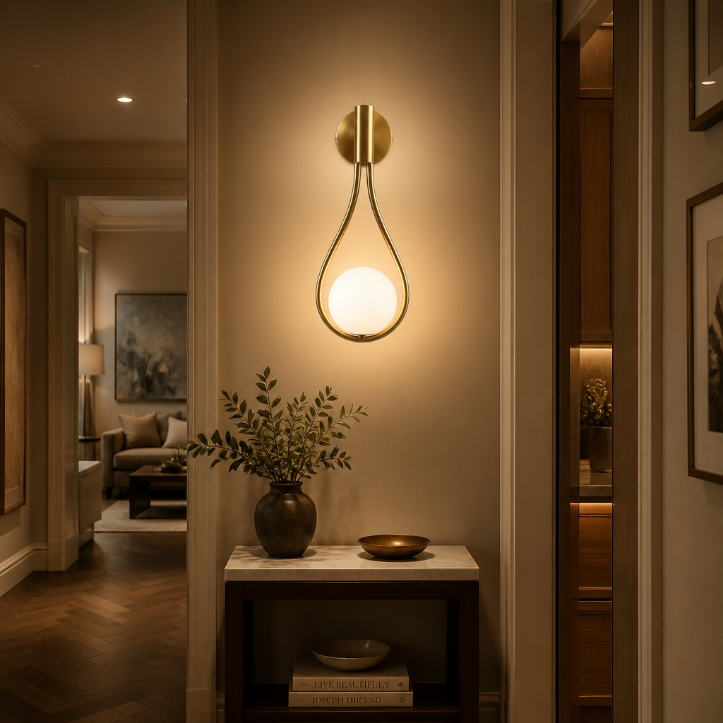 The Seraphina Modern Teardrop Wall Sconce