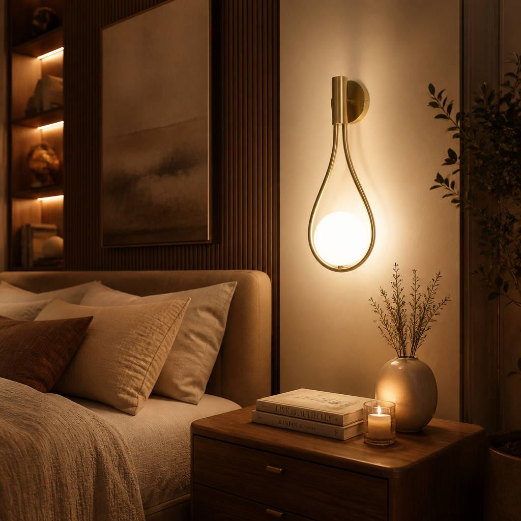 The Seraphina Modern Teardrop Wall Sconce