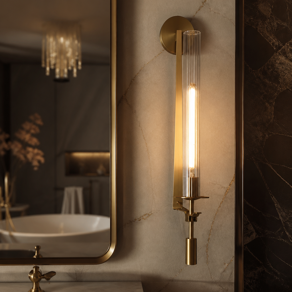 The Riverdale Modern Gold Lamp Sconce