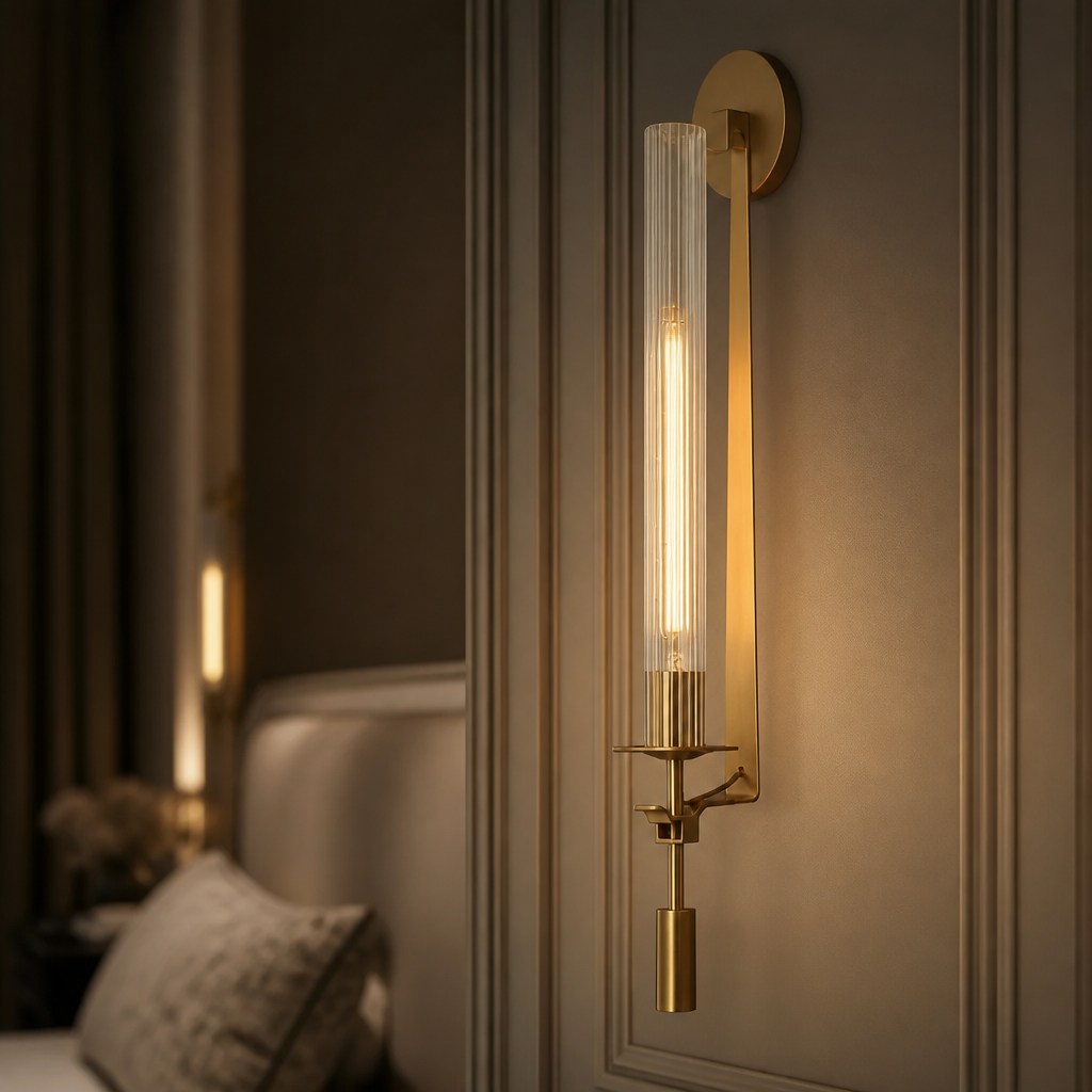 The Riverdale Modern Gold Lamp Sconce